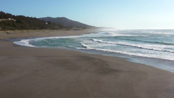 Güney Oregon Sahilindeki Gold Beach Kuzeyindeki Ophir Plajı Inanılmaz Manzaralı — Stok video