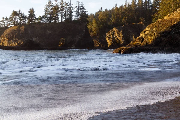 Tranquil Strand Déli Oregon Partján Ismert Secret Beach Gyönyörű Szigetek — Stock Fotó