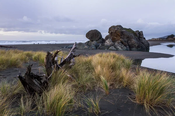 Večerní Pohled Známý Skalní Útvar Gold Beach Oregon Turtle Rock — Stock fotografie