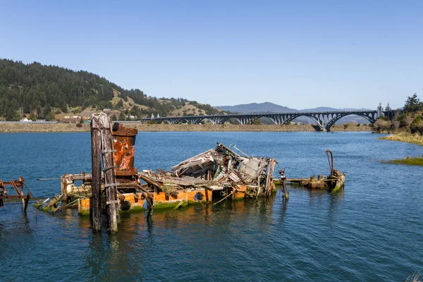 Una Construcción Vapor 1881 Gold Beach Ahora Descansando Paz Río — Foto de Stock