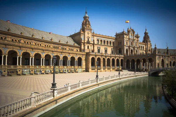 Plaza de Espana Seville mimarisinin şaheseri — Stok fotoğraf