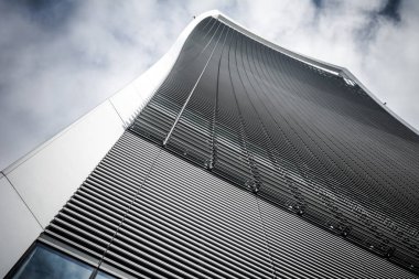 Fenchurch Street Londra düşük açıdan futuristik gökdelen