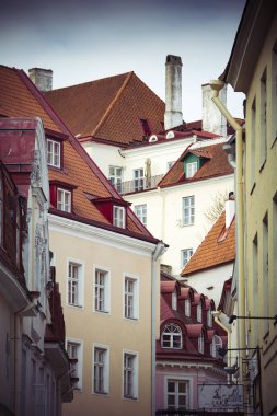 Estonya ortaçağdan kalma eski şehir başkenti Tallinn