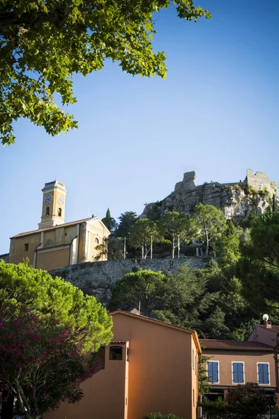 Looking up at Eze on the French Riviera — Stock Photo, Image