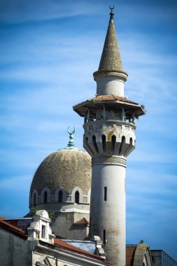 Constanta city centre mosque on Black Sea coast of Romania clipart