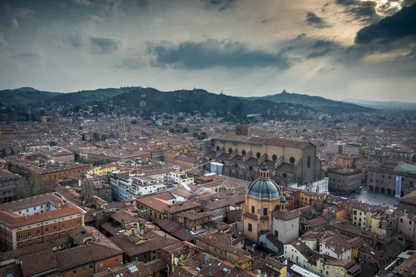 Bologna Cityscape Seen World Tallest Medieval Tower — Stock Photo, Image