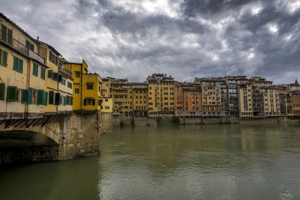 Florence Ponte Vecchio Arno River Tuscany — Stock Photo, Image
