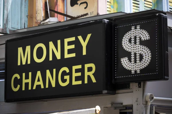 Money changer point for tourist foreign currency exchange