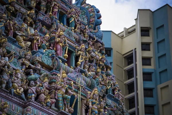 Sri Veeramakaliammans Tempel Vid Little India Singapore — Stockfoto