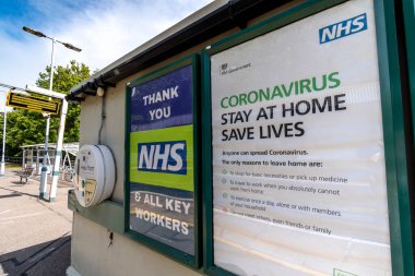 Coronavirus evde kal, hayat kurtar posteri