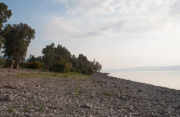 Celile Denizi manzarası. Kinneret — Stok fotoğraf