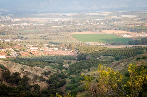 Vista do vale Galiléia, Israel  . — Fotografia de Stock