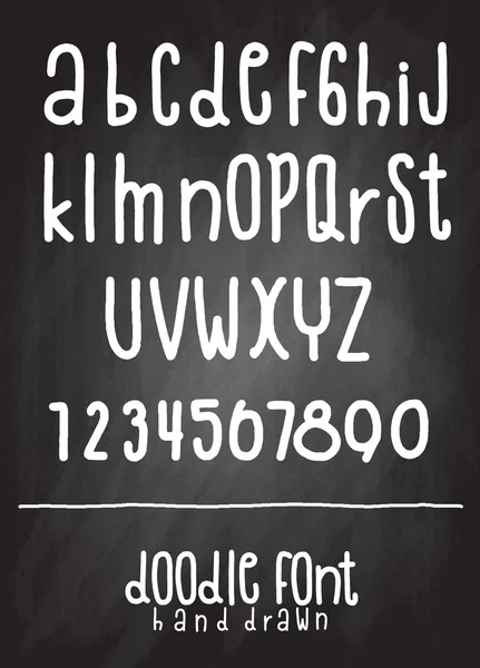 Modern vektör çizilmiş alfabe ver. Boyalı harfleri fırça. Handwr — Stok Vektör