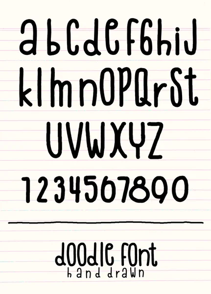 Moderna vektor handen ritade alfabetet. Pensel målade bokstäver. Handwr — Stock vektor