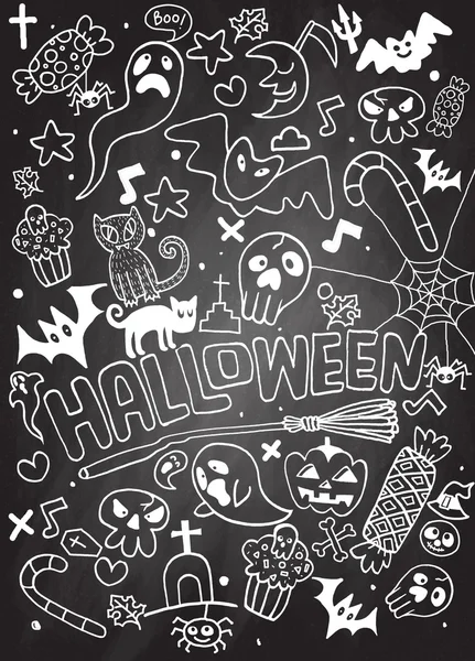 Cadılar Bayramı tatil arka plan doodle