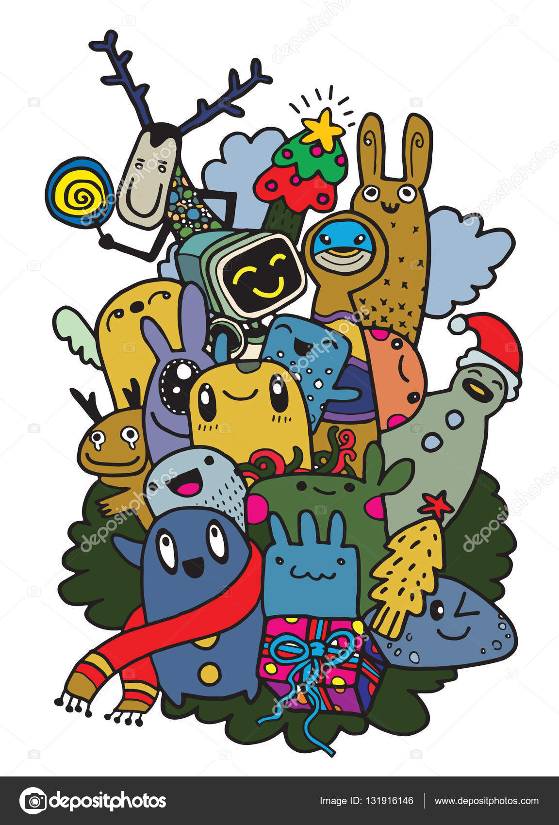 Dessin A La Main Personnage De Dessin Anime Joyeux Noel Doodles Vecteur I Image Vectorielle Par 9george C Illustration Dessin A La Main Personnage De Dessin Anime Joyeux Noel Doodles Vecteur I Image Vectorielle Par 9george C Illustration
