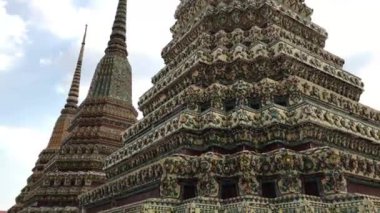 Wat Pho Bangkok (Tapınağı yatan Buda). Atış, Tayland, Thailand, 4 k görüntüleri devirme