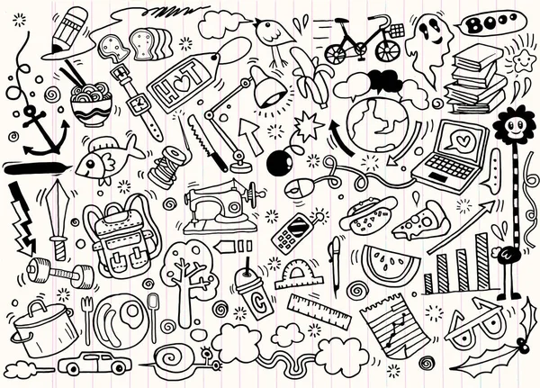 Desenho à mão Doodle, ilustração vetorial . —  Vetores de Stock