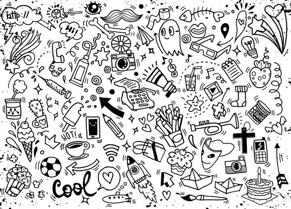 Dibujo a mano Doodle, ilustración vectorial . — Vector de stock