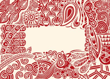 Sevimli canavar. Elle çizilmiş canavar grup illüstrasyon, pastel renk