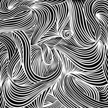 Dekoratif soyut düşündüm, vektör doku çizgileri ve doodl