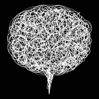 Dekoratif soyut düşündüm, vektör doku çizgileri ve doodl