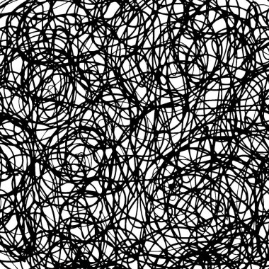 Dekoratif soyut düşündüm, vektör doku çizgileri ve doodl