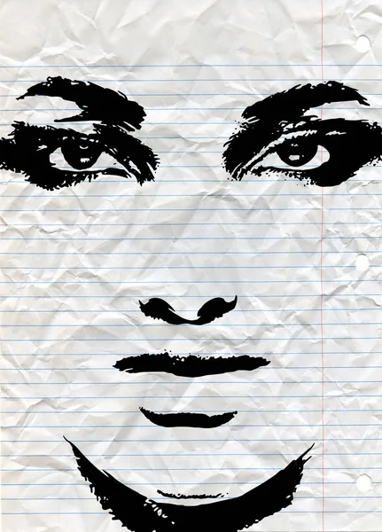 Abstraktní žena tvář. Módní ilustrace — Stockový vektor