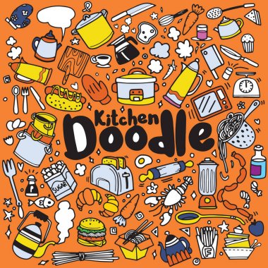 Mutfak Cook Doodle simgeler el yapımı