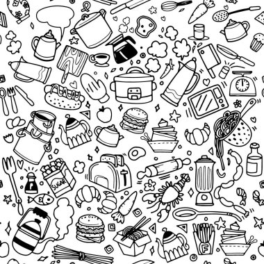 Mutfak Cook Doodle simgeler el yapımı