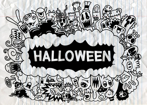 Çizgi film canavarları koleksiyonu. Karikatür canavarlarının vektör kümesi izole edildi. Yazdırma, parti dekorasyonu, tişört, illüstrasyon, logo, amblem veya çıkartma için tasarım