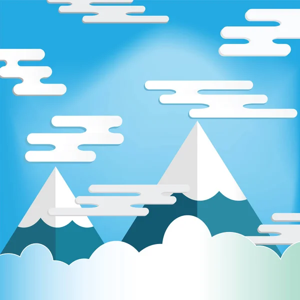 Hohe Berge und Wolken. das Ziel erreichen. Aufstieg an die Spitze. — Stockfoto