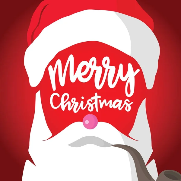 Fondo de Navidad con Santa Claus. Santa Claus vector icono . — Archivo Imágenes Vectoriales