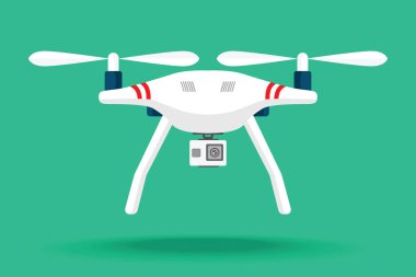 Arka plan üzerinde izole dron