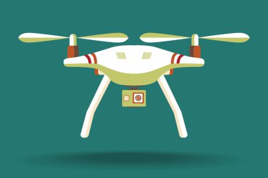 Arka plan üzerinde izole dron