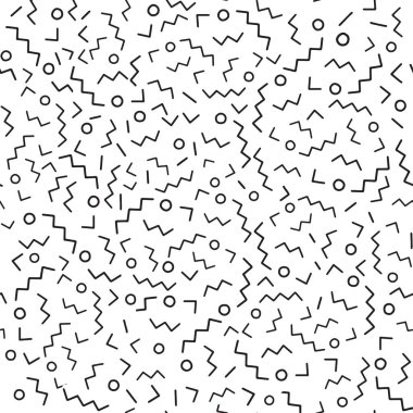 Geometrik vektör desen. Bir üçgen, bir çizgi, bir daire oluştururlar. Kalça