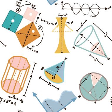 Okul, üniversite ve t için matematik modern renk kavramı