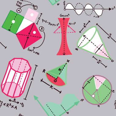 Okul, üniversite ve t için matematik modern renk kavramı