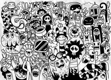 Sevimli Korkunç Cadılar Bayramı Canavarlar ve Şeker , Komik sevimli monst seti