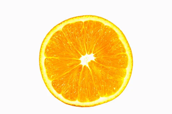 Orange fruit isolated on white background — Stock Photo, Image