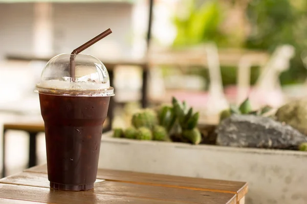 Café Americano preto gelado — Fotografia de Stock