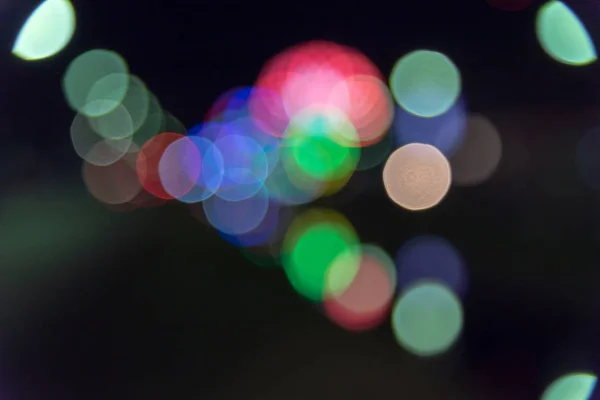 Lumière ou lumière Bokeh la nuit — Photo