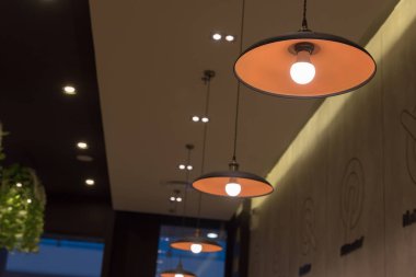 sığ ışıklarla asılı