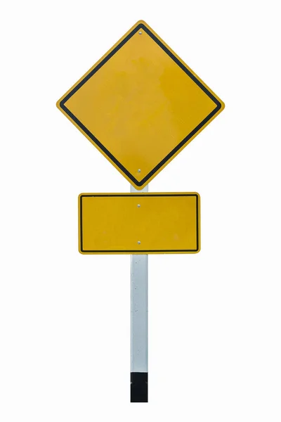 Grunge sinal de estrada vazio — Fotografia de Stock