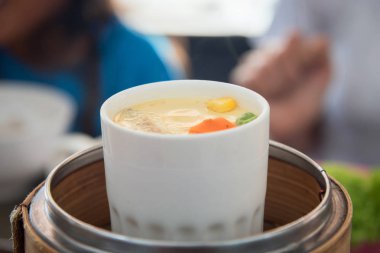 yumcha, dim sum in bamboe stoomboot, chinese keuken