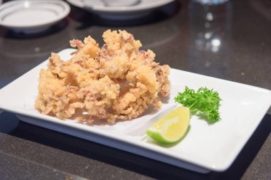 Kızarmış kalamar tentacles/fesleğen kalamar Tay gıda/Japonya gıda