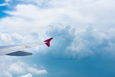 uçak pencereden görüntüleme