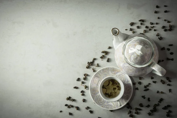 桌上的热茶 — 图库照片