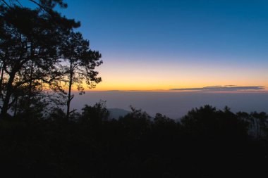 Sabah güneş doğuyor.,