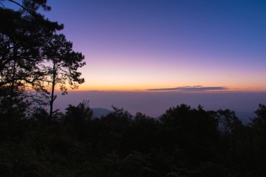 Sabah güneş doğuyor.,